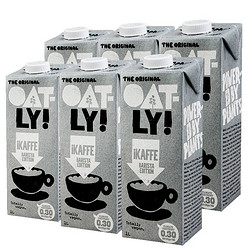 百亿补贴：OATLY 噢麦力 咖啡大师燕麦植物奶1L*6瓶原装箱发瑞典灰色版