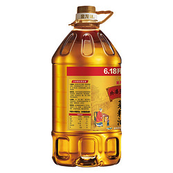 金龙鱼 外婆乡小榨菜籽油6.18L/桶装食用油压榨菜籽油