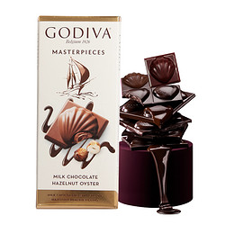88VIP：GODIVA 歌帝梵 榛子牛奶巧克力排块83g休闲解馋零食下午茶