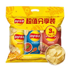 88VIP：Lay\'s 乐事 原切薯片超值分享70g&times;3包