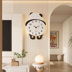 百亿补贴：MEISD 美世达 可爱熊猫挂钟客厅挂钟2024新款钟创意时钟现代简约卡通挂表