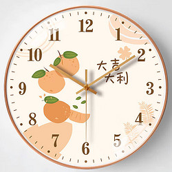 OLOEY 小清新客厅挂钟静音钟表