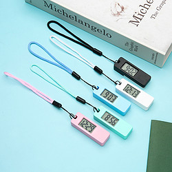 cima 夜光电子表学生钥匙扣挂表桌面迷你小台表考试小巧时钟显示数字