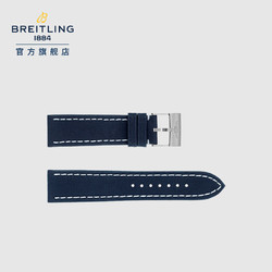 BREITLING 百年灵 小牛皮表带（不含表扣） 蓝色军用小牛皮636X