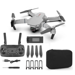 宝贝欢乐 无人机航拍遥控飞机 四轴飞行器 30分钟续航 高清单摄像头（带2粒机身电池）灰色