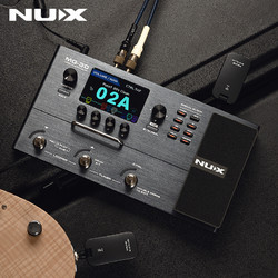 Nux 纽克斯数字综合效果器电吉他贝斯电箱琴内置声卡鼓机录音LOOP MG30银色