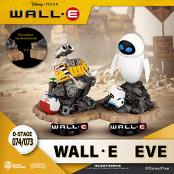 88VIP：野兽王国 皮克斯正版机器人瓦力WALLE伊娃EVE摆件
