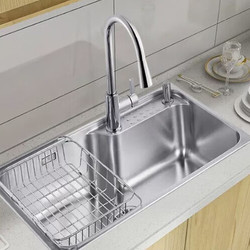 KOHLER 科勒 304不锈钢大单槽水槽抽拉龙头套装