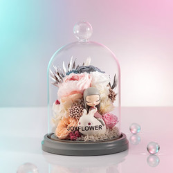 JoyFlower 白夜童话永生花礼盒玫瑰花教师节生日礼物送女朋友老师实用走心