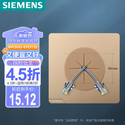 SIEMENS 西门子 出线孔开关面板 86型暗装面板