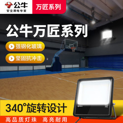 BULL 公牛 室内户外投光灯强光防水led专用投光灯大功率厂区球场照明灯